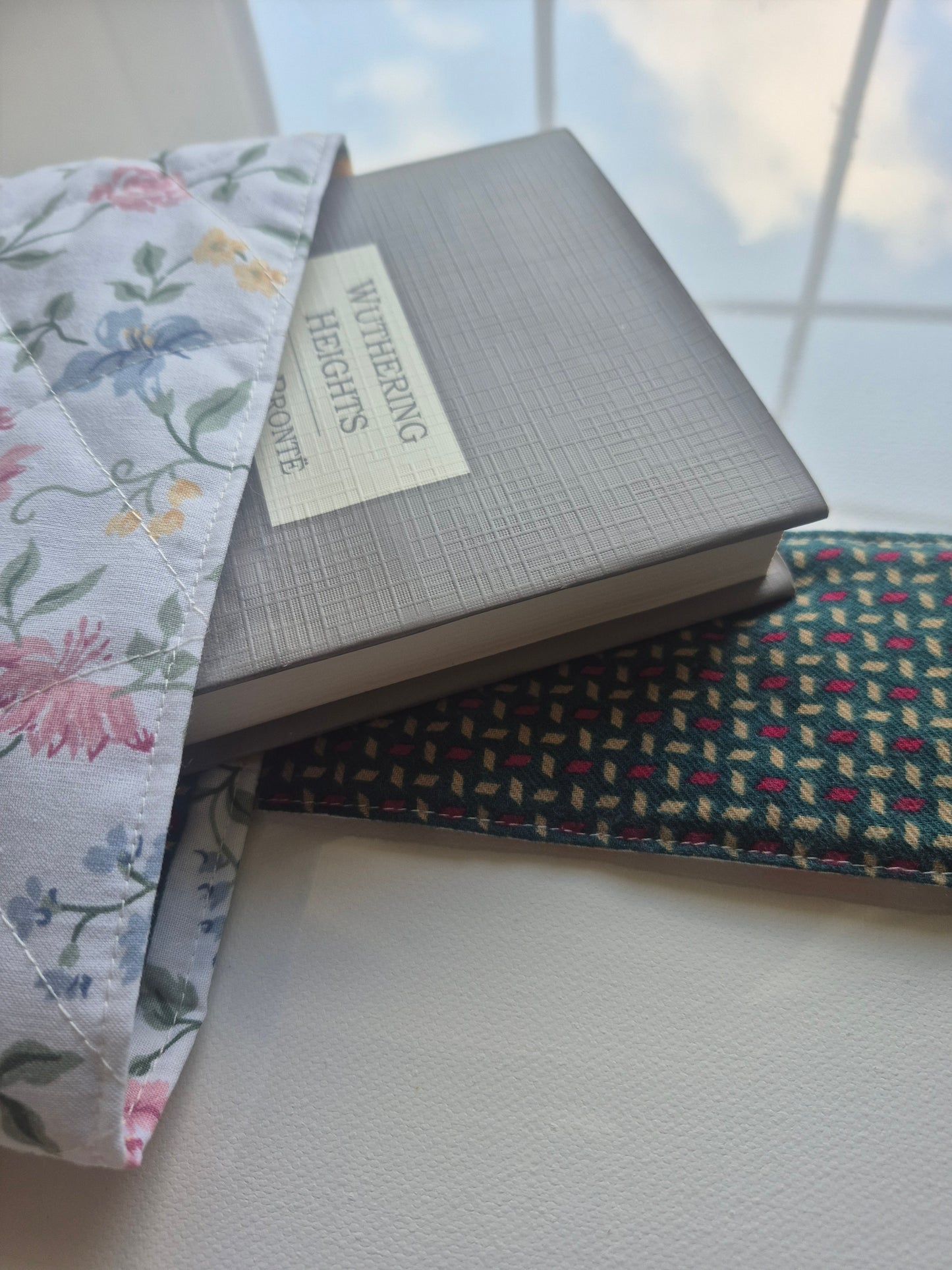 White & Green Book Sleeve
