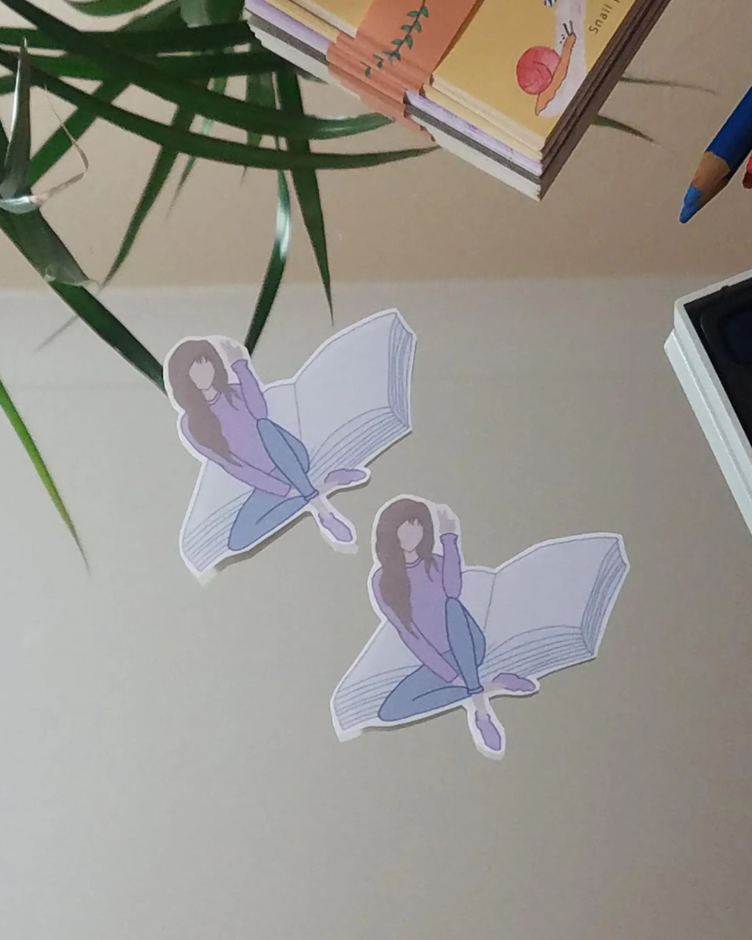 Bookish Girl Sticker