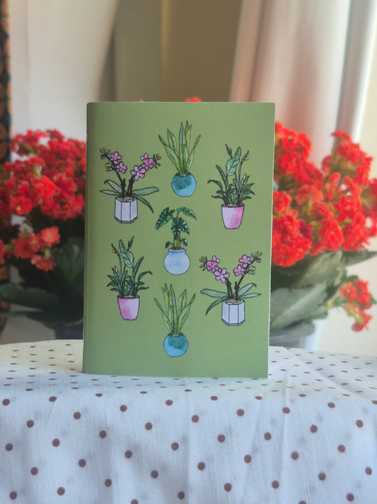 Pocket Notebook - Green Indoor Plants