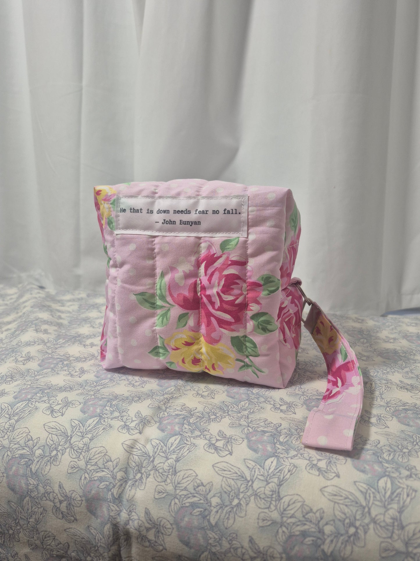Cube Pouch with Quote