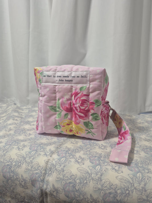 Cube Pouch with Quote