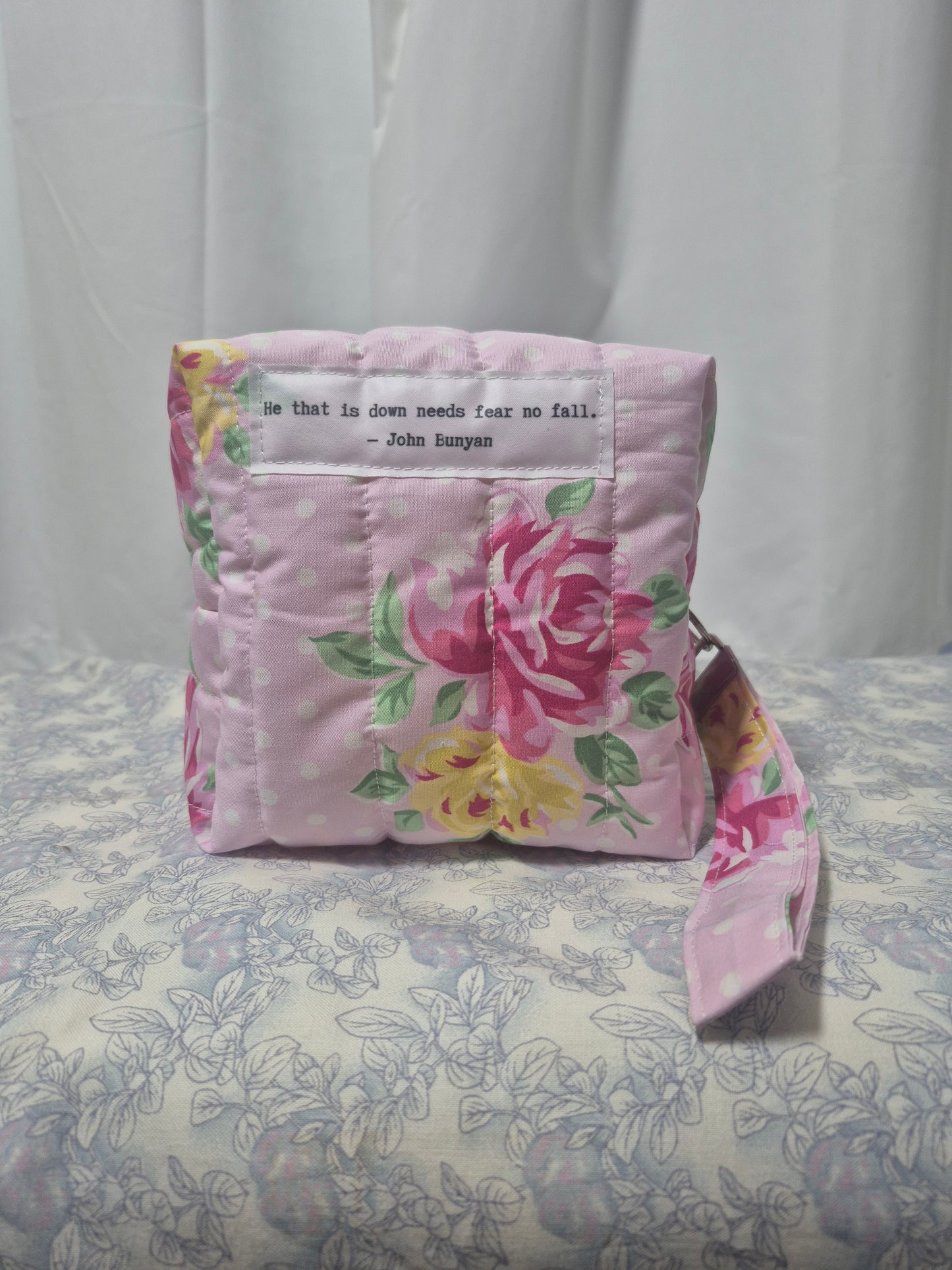 Cube Pouch with Quote