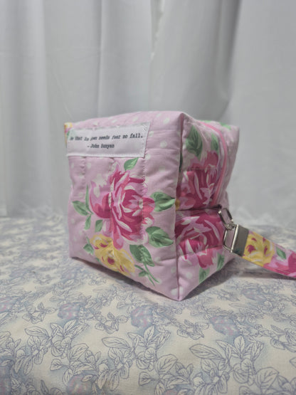 Cube Pouch with Quote