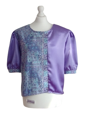 Purple Batik Blouse
